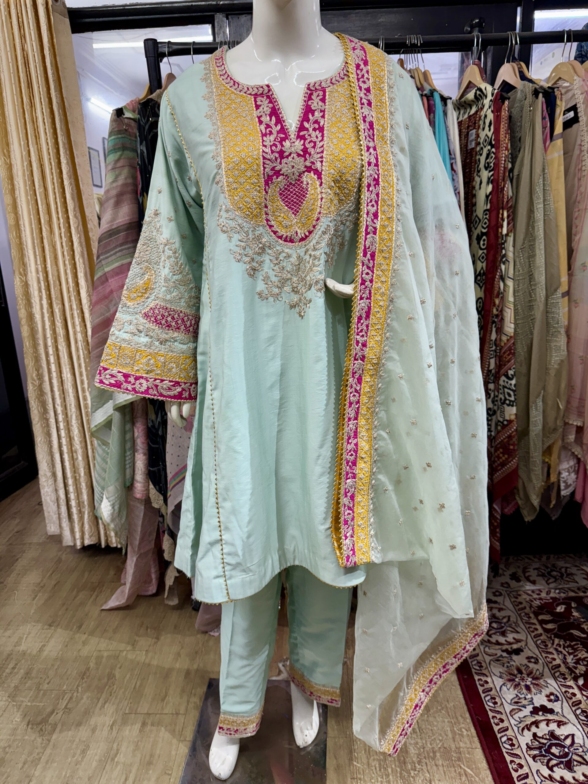 Short Kalidaar Choga With Pants